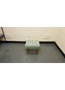 Ex-display Valentin smart velvet sage fabric small footstool