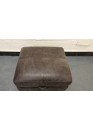 Ex-display DFS Moro brown leather storage footstool