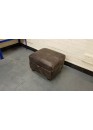 Ex-display DFS Moro brown leather storage footstool